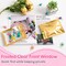 100 Pack Mylar Resealable Bags Foil Packaging Bags with Clear Window,Zipper Pouch Smell Proof Bag for Food Storage,Cookies,Sample,Small Business(Gold,3x4.7inch)